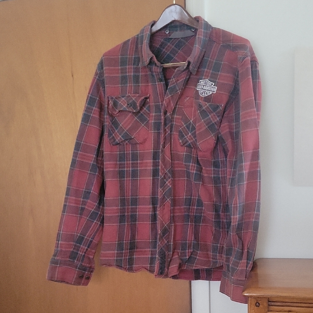 Harley-Davidson Red Plaid Shirt